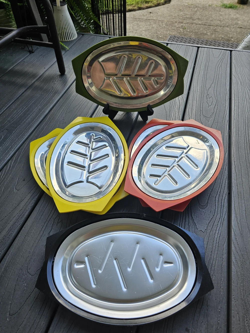 Vintage Nordic Ware Servo-King Sizzling Steak Platter Aluminum Inserts & Bases
